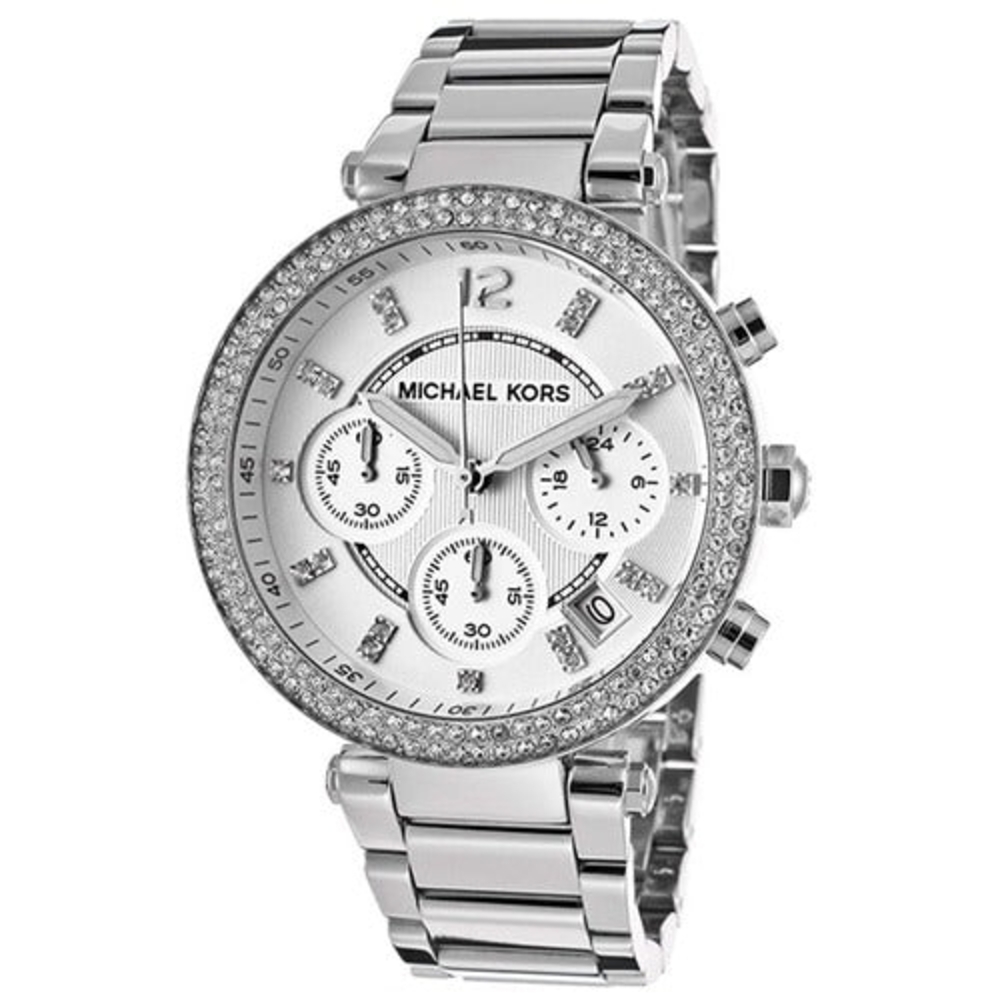 Michael Kors Women's Chronograph Parker Stainless Steel Bracelet Watch MK5353./!
